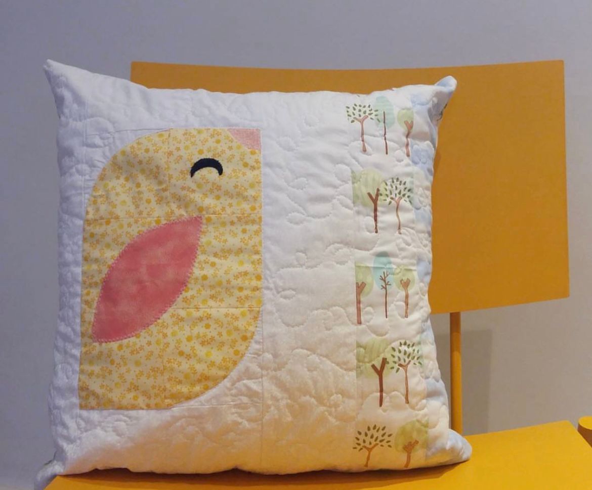 almofada passarinho